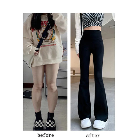 Women Flare Pants Skinny Leggings