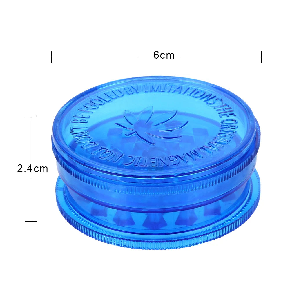 Color Random 3 Layer Garlic Grinder Kitchen Tools Crusher Smoking Accessories Plastic Tobacco Grinder Round Shape