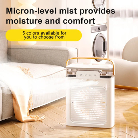 New USB Spray Fan Humidification Refrigeration Air Conditioning Fan Desktop Mini Air cooler Cold Electric Fan For Home Office