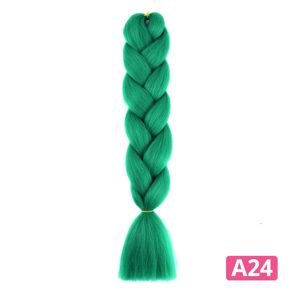 Colorful Hair for Braids Synthetic Braiding Hair Extensions for Girls Jumbo Braid Hair for Crochet Box Expression Braiding Hair