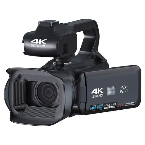 4k Camera Professional for Photography 18x Digital Zoom Full HD Camcorder Youtube Video Outdoor Live Streaming Cameras with Wifi