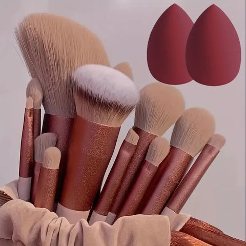 13Pcs Soft Fluffy Makeup Brushes Set