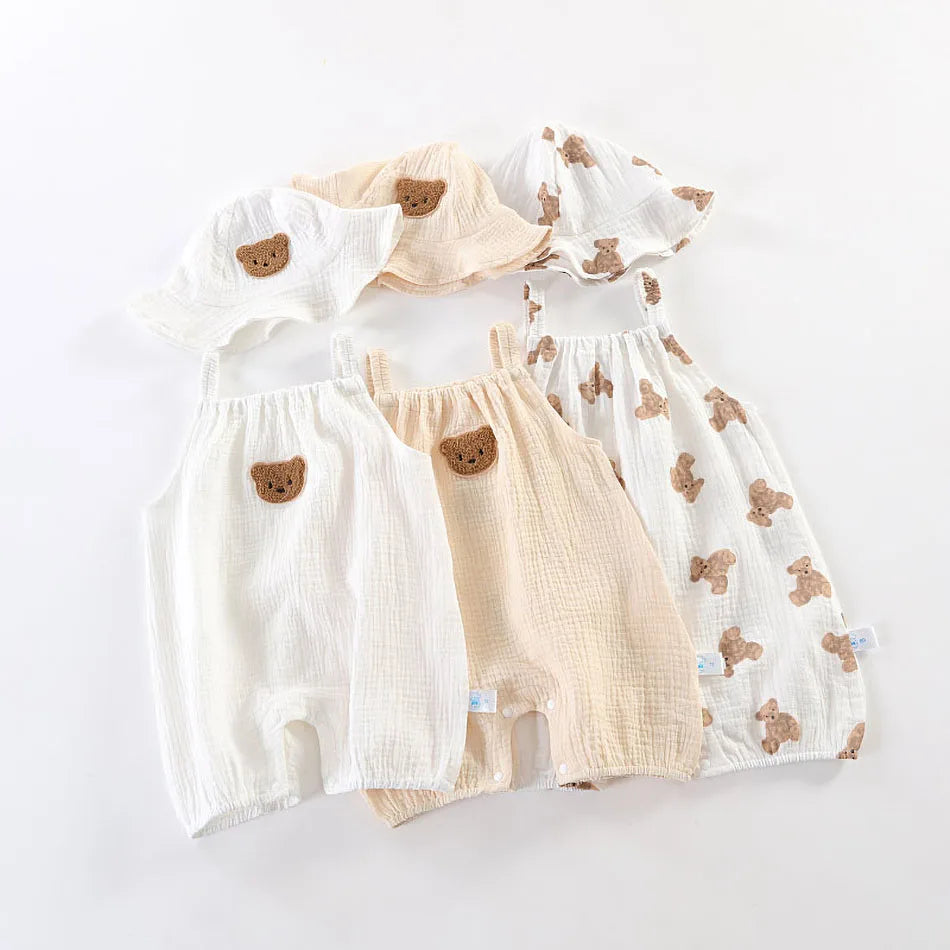 Newborn One-Piece Infant Summer Muslin Romper