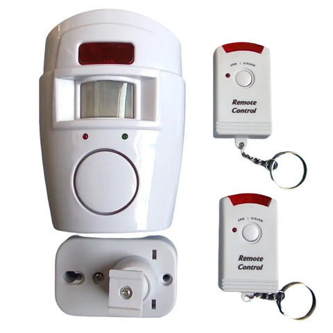 Motion Detector Alarm Battery-powered PIR Alert Infrared Sensor Alarm Home Security System for Door Shed Garage Caravan