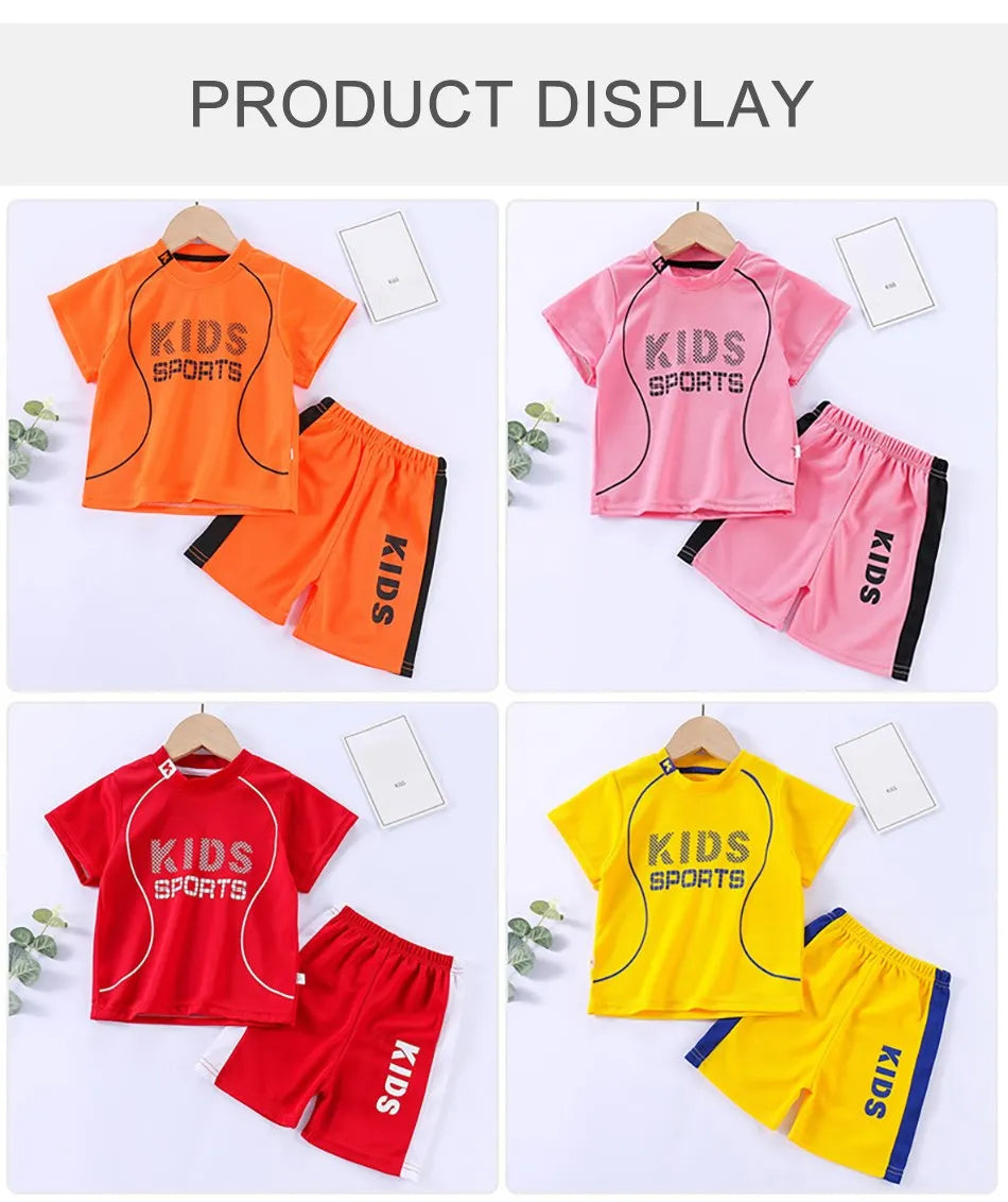 Clothing Set Boy Girl Jersey Quick Drying