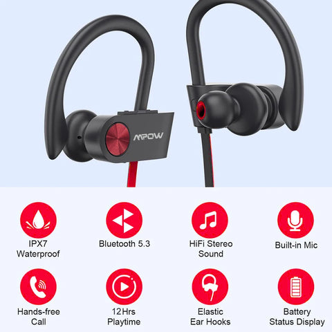 Waterproof Bluetooth Headphones V5.3