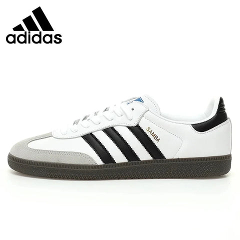 Adidas Originals Samba Low Skateboarding Shoes for Men and Women Unisex Green Tumbled Leather