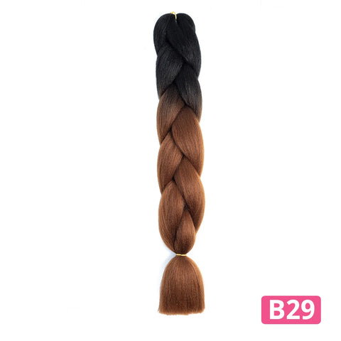 Colorful Hair for Braids Synthetic Braiding Hair Extensions for Girls Jumbo Braid Hair for Crochet Box Expression Braiding Hair