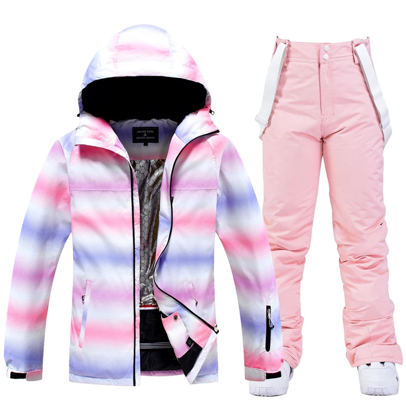 Women's Snow Wear 10k Waterproof Ski Suit Set