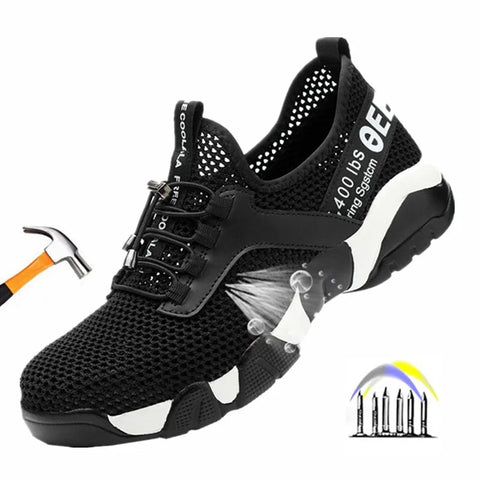 summer safety shoes breathable work shoes