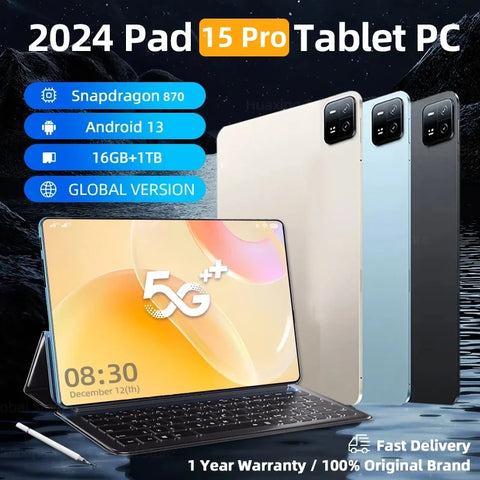 Global Version Tablets Xioami Pad 15 Pro 11 inch HD Original Tablet 5G Wifi Android PC Tablets Google Play Tablets PC Global