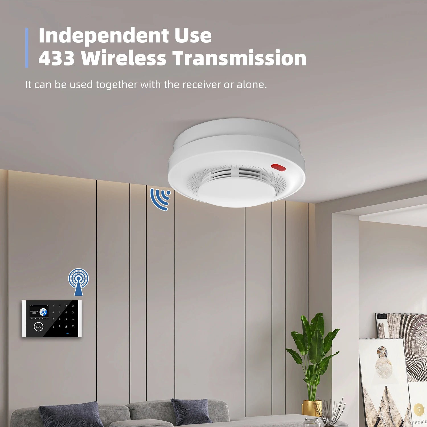 Wireless Fire Protection Smoke Alarm Sensor