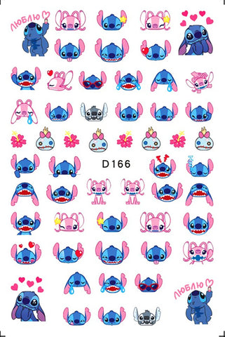 Anime Lilo & Stitch Nail Stickers