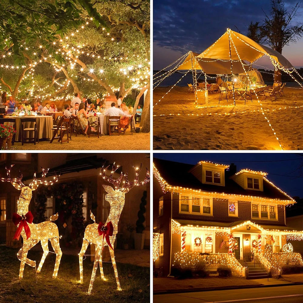 Solar Outdoor Waterproof LED Fairy String Light