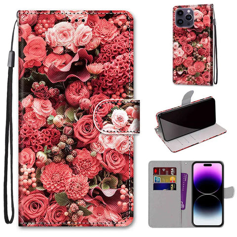 Flower Pattern Flip Case For Xiaomi