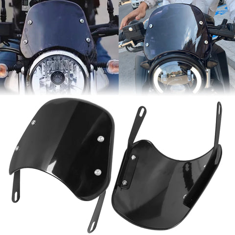 Motorcycle Windshield Wind Deflector Windscreen Universal for Harley Honda Yamaha Kawasaki Suzuki