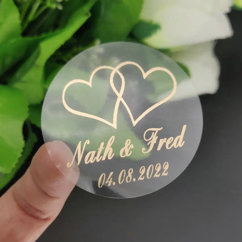 Wedding Engagement Anniversary Party Favors Label Stickers