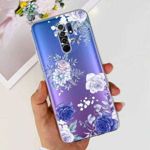 For Xiaomi Redmi 9 Prime Case Fashion Marble Soft Silicone Transparent Phone Back Cover For Xiaomi Redmi 9 Bumper on Redmi9 Capa