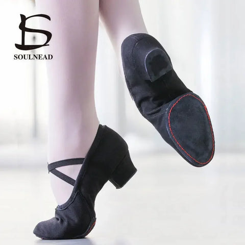 Women Dance Shoes Girls Ballet Jazz Salsa Shoes