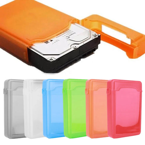 3.5 inch Dust Proof Plastic IDE SATA HDD Hard Drive Disk Multi Color Storage Case External Hard Drive Disk Plastic Storage Box