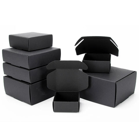 Black packaging carton gift box soap box