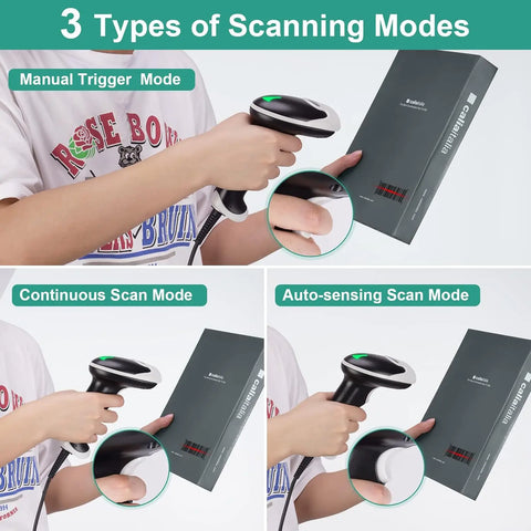 USB QR Code Scanner Wired Automatic