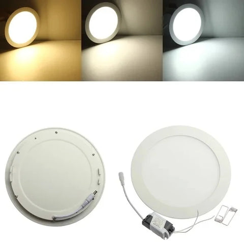 Ultra Thin LED Panel Downlight 3W 6W 9W 12W15W 25W Round LED Ceiling Recessed Light AC85-265V LED Panel dimmable lamps