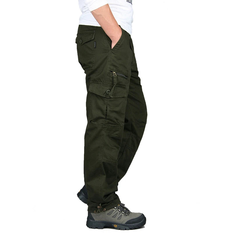 Hunting Style Tactical Workout Straight Trousers