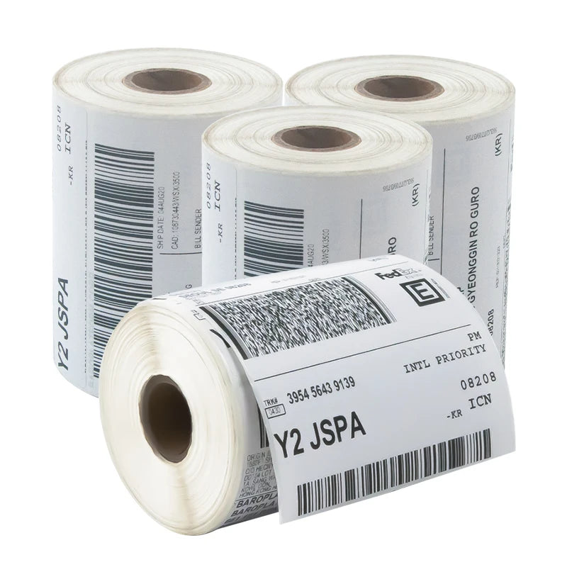 LKX 4x6 Inch Thermal Labels Printer Shipping Labels All-Purpose Label Paper Sticker Self-adhesive Waterproof Oil-Proof For 241BT