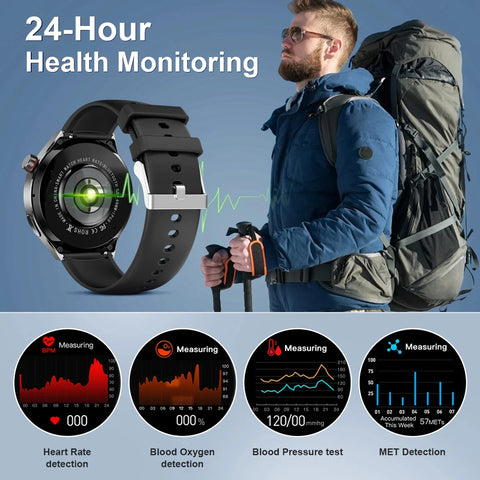 Bluetooth Call NFC IP68Waterproof Blood Sugar Smartwatch