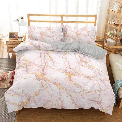 Marble Patterns Printed Bedding Set