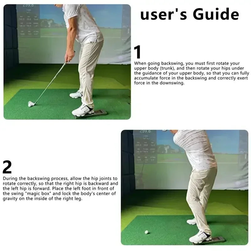 Golf Swing Training Auxiliary Pedal