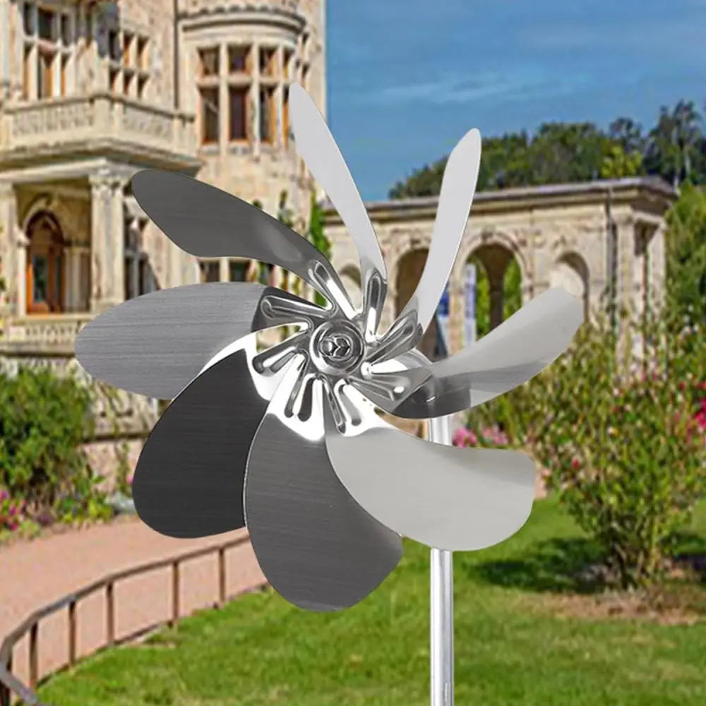 Yard Windmill 360 Degree Rotation Heavy Duty Metal Windmill Outdoor Wind Catcher Garden Sculptures Stainless Steel Windmills