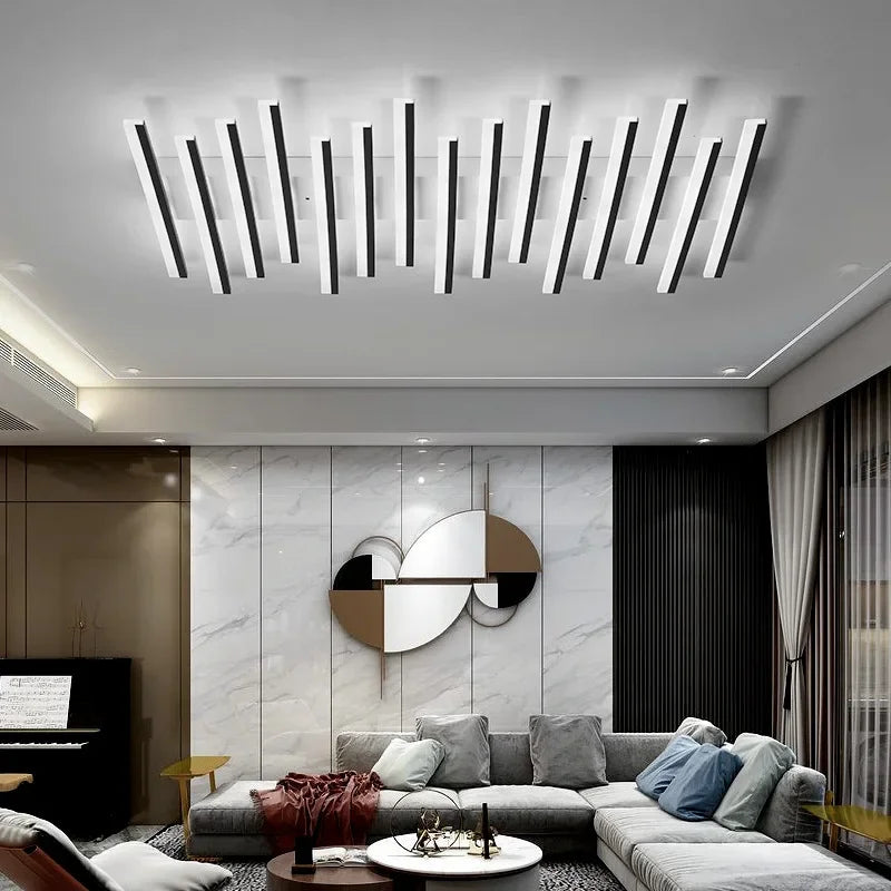 Nordic Art Line Acrylic Led Ceiling Chandelier Living Room