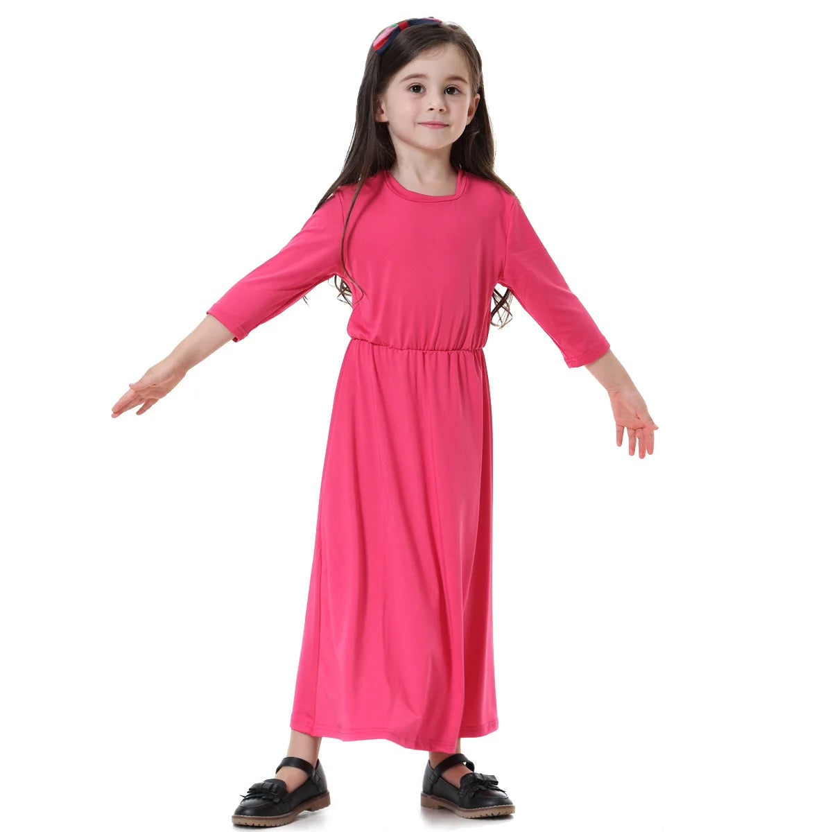 Morocco Arab Vestidos Children Girl Abaya