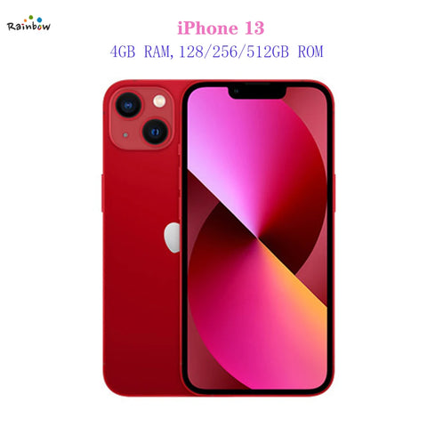 Original Apple iPhone 13 128GB/256GB/512GB  Mobile phone 5G LTE Face ID NFC IOS A15 Bionic Hexa Core 6.1'' 12MP&12MP 3240mAh