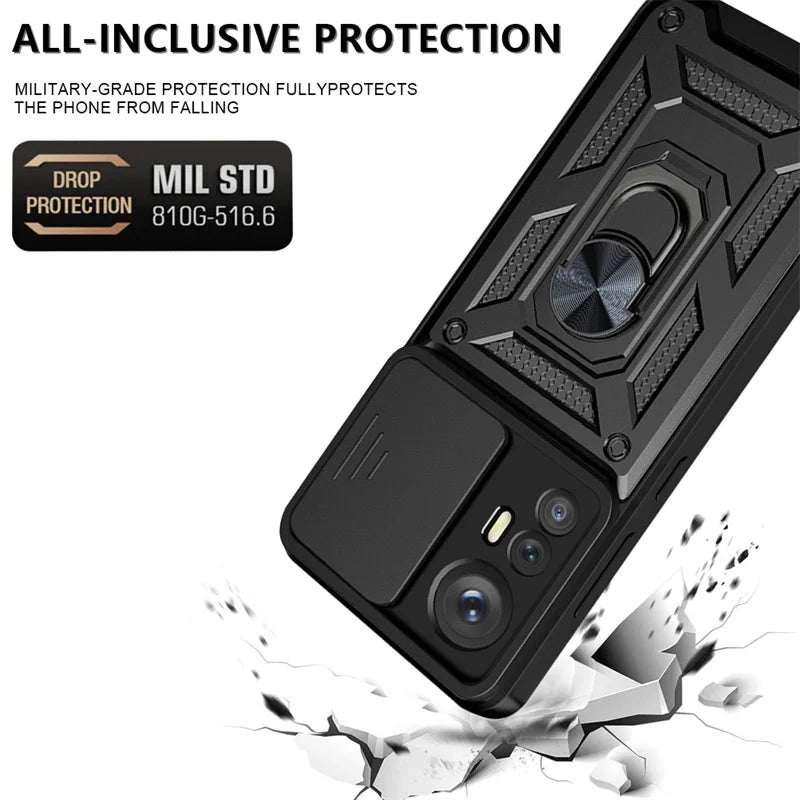 Slide Camera Armor Cases for Xiaomi