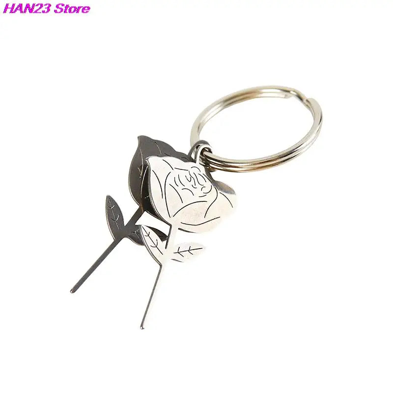 Silver Rose Shape Stainless Steel Needle