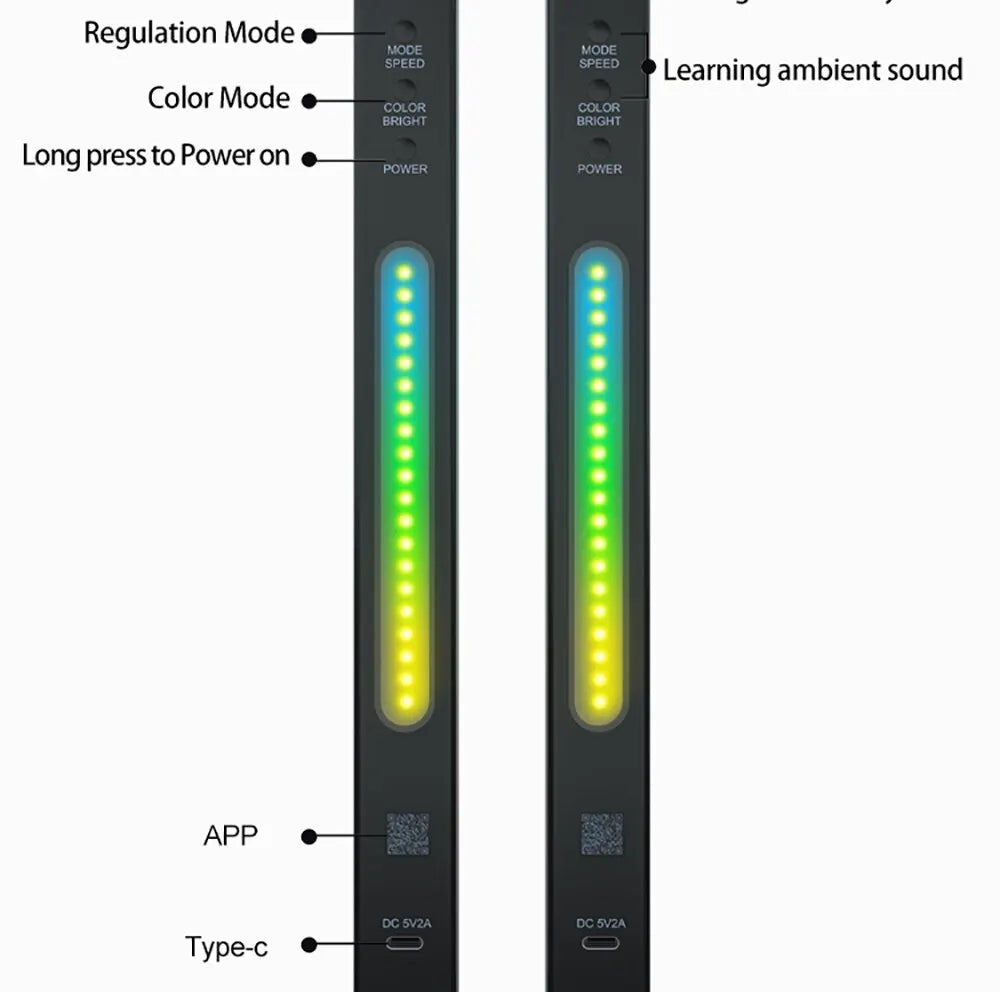 Sided Ambient Lamp APP Control Sound Control