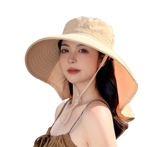 Outdoor Sun Bucket Hat for Women Girls with 50+