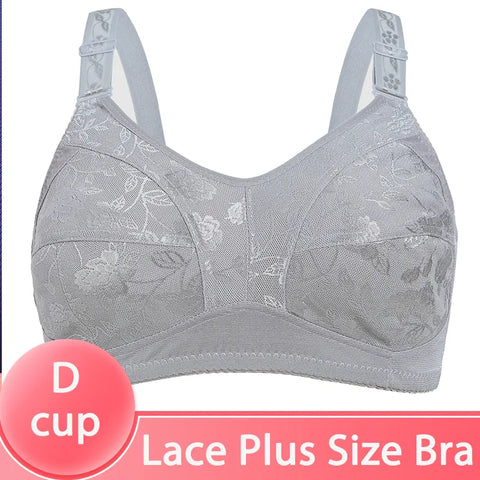 Black Big Women Bras Plus Size Lace Bra For Women