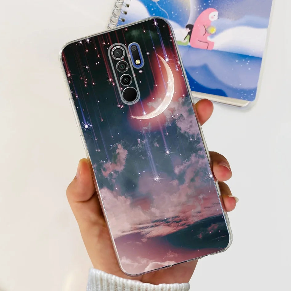 For Xiaomi Redmi 9 Prime Case Fashion Marble Soft Silicone Transparent Phone Back Cover For Xiaomi Redmi 9 Bumper on Redmi9 Capa