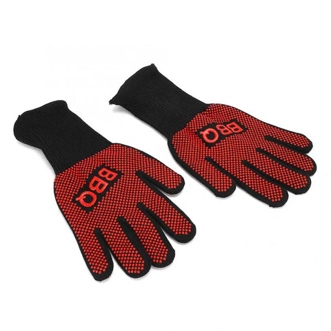 2Pcs 800 Degress Heat Resistant Fire Gloves