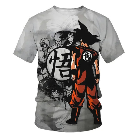 Dragon Ball Z Streetwear Goku Vegeta T-shirts