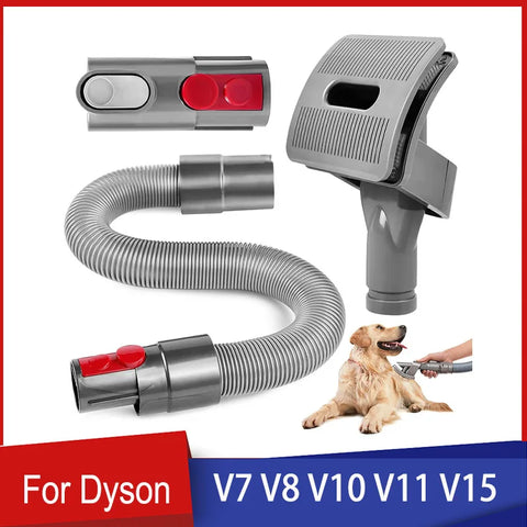 Pet Grooming Kit For Dyson Pet Dog Long/Medium Brush Hair Vacuum Attachment Parts