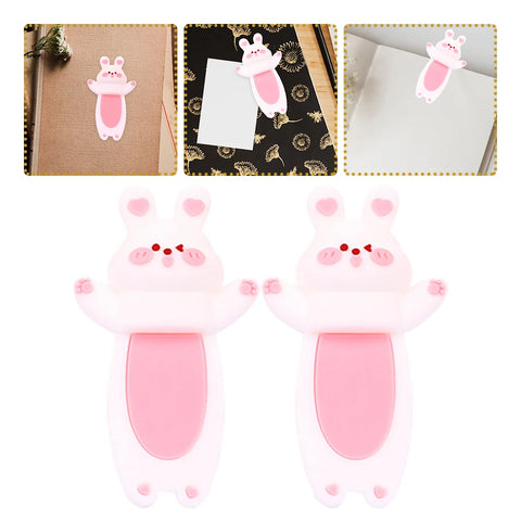 Rabbit Bookmark Page Marker Small 3d Decor Desktop Decoration Exquisite Bunny Shape Bookmarks