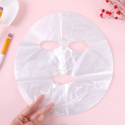 100pcs Plastic Film Facial Mask Skin Care