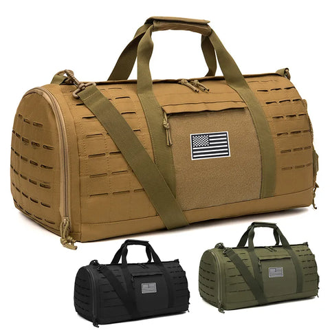 Military Fitness Training Bag With Shoe Basketball Weekender Bags