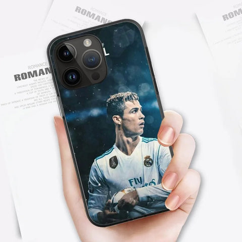 CR7 Cristiano Ronaldo Phone Case For iPhone 15 14 13 12 11 X XR XS XSMAX 8 7 Plus Mini Pro Max Soft Black Phone Cover