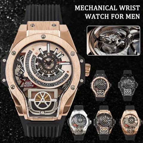 Men's Large Dial Fashion Watch Warcraft Style Mechanical Watch